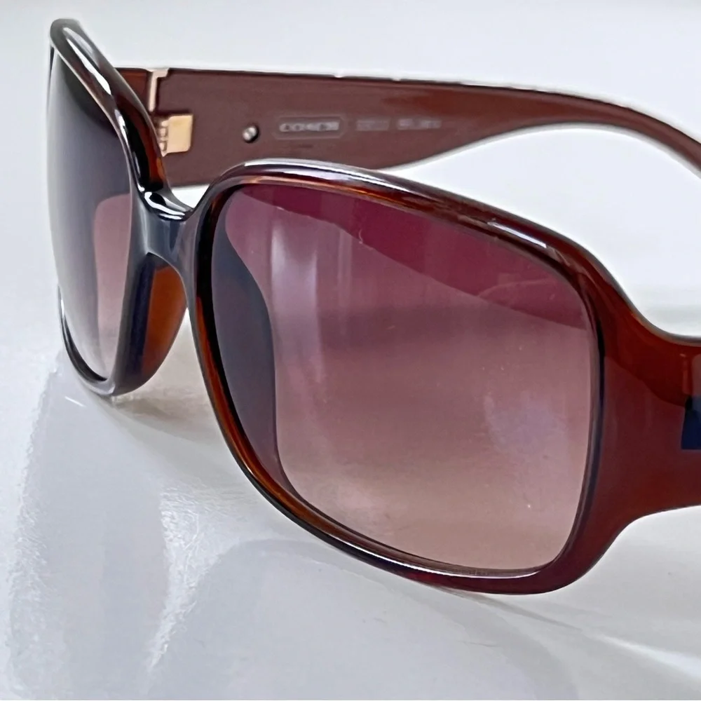Coach Women's Brown Sunglasses UV400 Protection - Picture 10 of 14